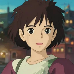 anime still of a girl, city backdrop, art by studio ghibli and ilya kuvshinov, portrait, intricate, close up on the face, bokeh, highly detailed, sharp focus, digital painting, trending on pixiv fanbox, trending on artstation, concept art, sharp focus, illustration art by artgerm and greg rutkowski and alphonse mucha