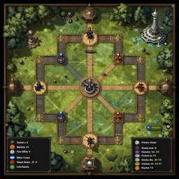 a dungeons and dragons battle map