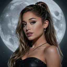 a portrait of ariana grande in the style of waya steurbaut made by waya steurbaut an rendered in a program waya3d, cinematic, epic, legendery, dark comedy, nigth moon ligth, fun, inspiring, mind blowing camer shot sharp focus, detailed, digital painting, artstation, concept art, sharp focus, illustration, art by wlop and greg rutkowski