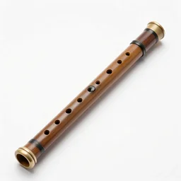 antique pan flute, 8k product photo, isolated on a pure white background, centered, entire object in frame, sharp focus, soft studio lighting