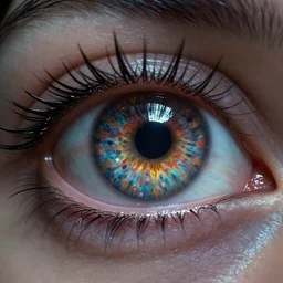 human eye. Intricate. Very detailed 8k. Fantasy cyberpunk horror. Sharp. Cinematic post-processing. Unreal engine. Nanite. Ray tracing. Parallax. Tessellation
