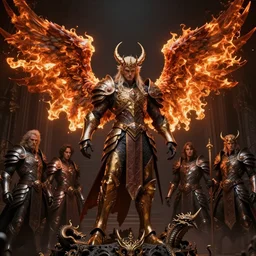 gothic fantasy character portrait, avian armor male warlock with burning angel wings, ultra realistic, wide angle, intricate details, dragon artifacts, sharp focus, highly detailed by peter mohrbacher, hajime sorayama, wayne barlowe, boris vallejo, aaron horkey, gaston bussiere, craig mullins