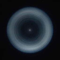 an ethereal lens flare, black background, vfx, subtle, high detail, close encounters of the third kind, circular
