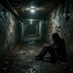 silent hill abandoned underground subway homeless filthy horror slum low light sadness lonely. Cyberpunk 2077. CP2077. 3840 x 2160