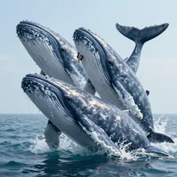 whales are speaking on the phones, hypermaximalistic, high details, cinematic, 8k resolution, beautiful detailed, insanely intricate details, artstation trending, octane render, unreal engine