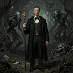 American Gothic dark epic fantasy, trending on artstation, by Artgerm, H.R. Giger and Zdizslaw Beksinski, highly detailed