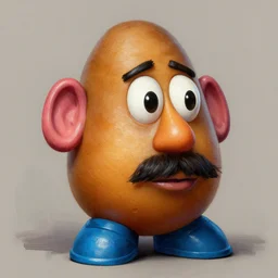 brian stelter potato head, digital painting, extremely detailed, 4 k, intricate, brush strokes, mark arian, artgerm, bastien lecouffe - deharme