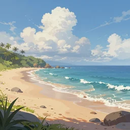 digital matte fantasy dreamy beachscape, artstation, behance, 8 k by amedeo modigliana