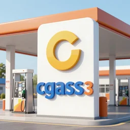 a gas station logo named cgass 3