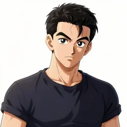 an original tezuka, osamu digital art illustrated portrait of a hip 2 1 - year old gen z student, synthwave, 4 k