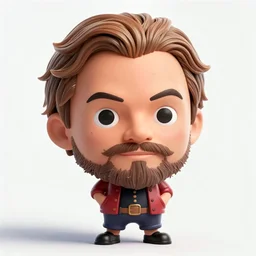 a portrait of leonardo dicaprio, one piece art style, one piece art style, cartoon, cartoon