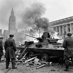 London after bombing in World War 2