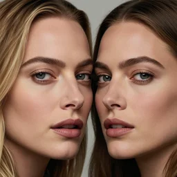 margot robbie and amber heard mixed in one face, hyper realistic face, beautiful eyes, cinematic, long shot, hyper detailed, 8 5 mm photograph, 8 k resolution, film still, sharp lens, wide lens