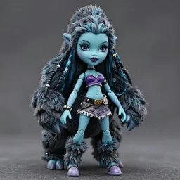 still figurine of monster high gorilla doll from avatar movie, personification, detailed product photo, tone mapped, beautiful composition, 8 5 mm, f. 1 8, soft lighting