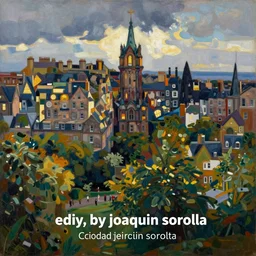“ painting of edinburgh, by joaquin sorolla ”