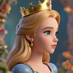 ! dream closeup profile face portrait of tin toy cara delevingne as a fairytale princess wearing a crown, nicoletta ceccoli, mark ryden, lostfish, max fleischer, depth of field, detailed and intricate environment, 8 k resolution, hyperrealistic, octane render