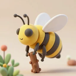 claymation of a bee