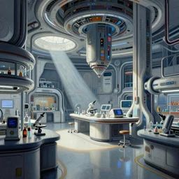a detailed painting of future science laboratory by tooth wu cinematic concept art detailed intricate lines