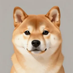 Shiba Inu looking sad, portrait art by Donato Giancola and Bayard Wu, digital art, trending on artstation