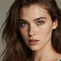 photo by jimmy nelsson, beautiful woman, freckels, seductive, face shot, facing the camera