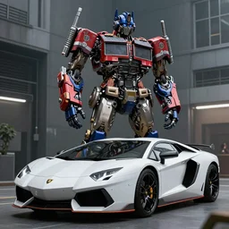 “Mecha suit made by Lamborghini, stunning high tech, by Beeple, hyperrealistic, transformers, cinematography”