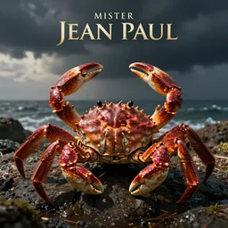 Mister Jean Paul the crab. Movie poster. High resolution