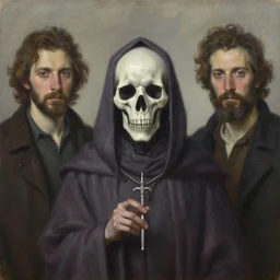 portrait of a dead wizard, oil on canvas, by jeffrey catherine jones and enki bilal and winslow homer