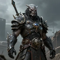A full portrait of a predator warrior,  by dreadjim, Greg Rutkowski, , epic scifi character art, Exquisite detail, post-processing, low angle view, masterpiece, cinematic