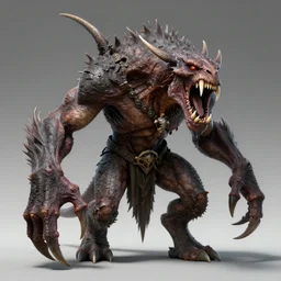 ultra detailed and sharp fantasy monster, large teeth and claws, by gerald brom, by wayne barlowe, dungeons and dragons, the witcher, unreal engine, hyperrealism