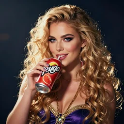 a juggalo drinking faygo, mysterious, portrait, digital photograph, smirking, magical