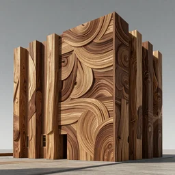 architecture of wild west, abstract wooden patterns, Charles E. Burchfield, octane render