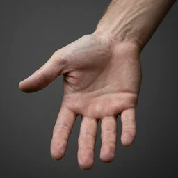 realistic human hand