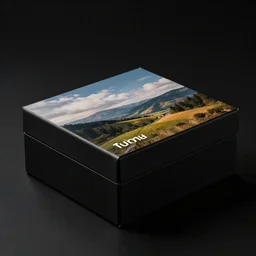 a black box on a black background