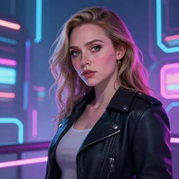 bored ape yatch club, anime key visual of elizabeth olsen, neon, cyberpunk, futuristic, stunning, highly detailed, digital painting, artstation, smooth, soft focus, illustration, art by artgerm and greg rutkowski and alphonse mucha