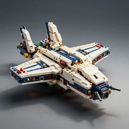 spaceship made of lego bricks