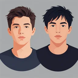 2 d character design, male, vector art, digital art, portrait, 4 k, 8 k, sharp focus, smooth, illustration, concept art, music artist