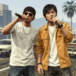 Wu Yifan and Jay Chou rap in GTA 5, 4k
