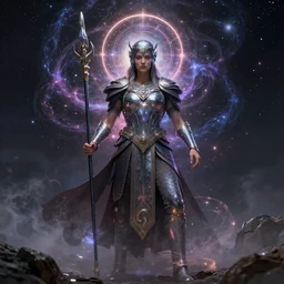 a cosmic spiritual warrior portector of free humans and creativity of chaos imagine