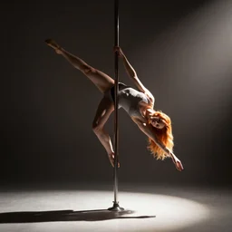 christina hendricks doing pole dance,