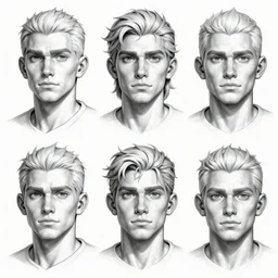 highly detailed character sheet, expressive facial features, technical drawing, frontal view, human game protagonist designs, side - scrolling 2 d platformer, art by h. r. giger, mark riddick and burne hogarth