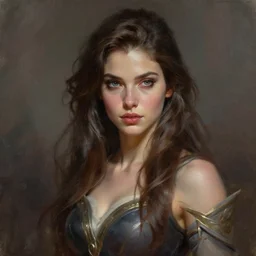 perfectly - portrait of a beautiful female magical marvel character, intricate, highly detailed, digital painting, loose brush strokes, realistic shaded lighting, artstation, concept art, smooth, sharp focus, illustration, realism, oil painting, unreal engine 5, 8 k, art by sam spratt and peter mohrbacher
