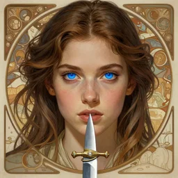 photography of alia atreides of the knife, completely blue eyes, deep focus, dune, science fiction, intricate, elegant, highly detailed, digital painting, artstation, concept art, matte, sharp focus, illustration, hearthstone, art by artgerm and greg rutkowski and alphonse mucha