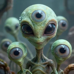 aliens with huge eyes, ring cam footage, detailed, 4k