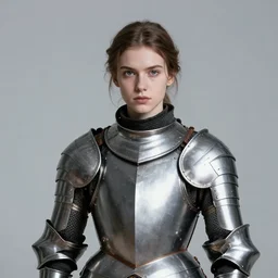 close portrait of the youthful, young, vicious, warrior joan of arc in armor, with a dirty face, dramatic lighting, speedpainting, concept art, black - and - white, visible brushtrokes, abstract, sharp angles, trending on artstation, by christophe young, by wlop, by greg rutkowski, by raymond swanland