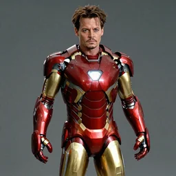 film still of Johnny Depp as Tony Stark in Iron Man, 4k