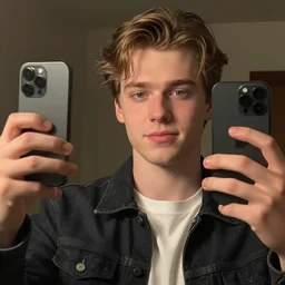 Jimmy Hopkins from the game Bully taking a selfie