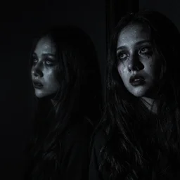 soulless reflection looking back at you from within your nightmare horror