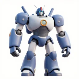 huge robot 3 d illustration