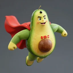 super avocado man, flying like superman, realistic, unreal engine