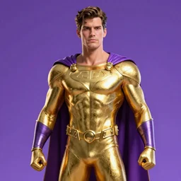 gold and purple superhero, 8k,